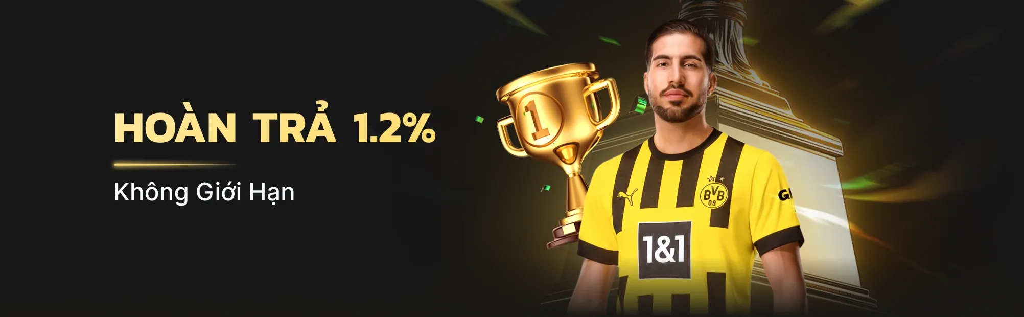 Thưởng giới thiệu bạn bè gg/ng 1xbet